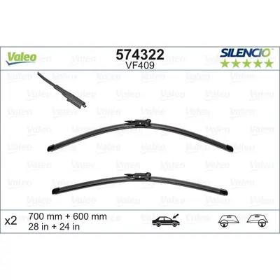 Lamela stergator VALEO 574322