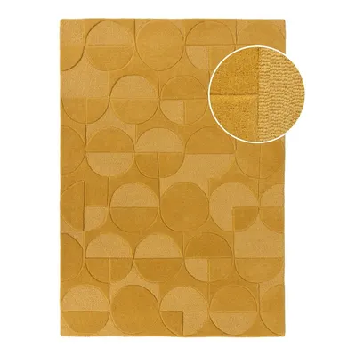 Covor din lână Flair Rugs Gigi, 200 x 290 cm, galben