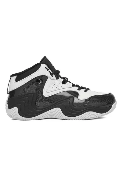 Pantofi sport copii - piele naturala - alb/negru