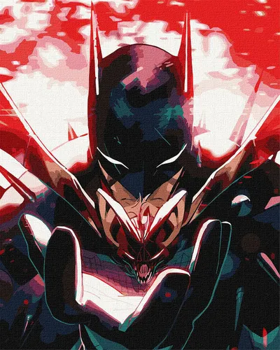 Set pentru pictură după numere Ideyka Metallic - Batman, 40 x 50 cm