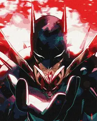 Set pentru pictură după numere Ideyka Metallic - Batman, 40 x 50 cm
