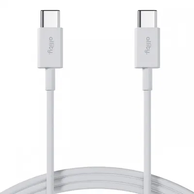 Cablu Date si Incarcare USB-C - USB-C Allity. AUC-03, 100W, 1m, Alb