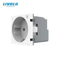 Modul priza simpla Schuko, inteligenta ZigBee, control aplicatie Alb