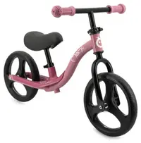 Bicicletă de echilibru MoMi - Isoka, cu lumini LED, roz