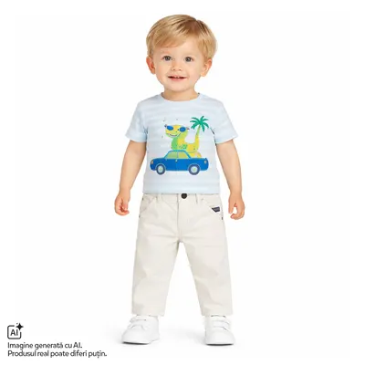 Pantaloni copii Chicco, Bej, 01956-70MC