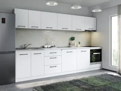 Set Mobila Bucatarie Mina Pure 320 Alb C158