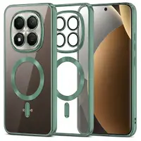 Husa MagSafe pentru Xiaomi Poco M8 Pro / Redmi Note 15 Pro+ 5G, Techsuit, Luxury Crystal, Verde Deschis