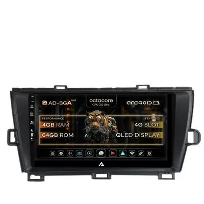 Navigatie Toyota Prius (2009-2014), Android, A-Octacore 4GB RAM + 64GB ROM, 9 Inch - AD-BGA9004+AD-BGRKIT089-B