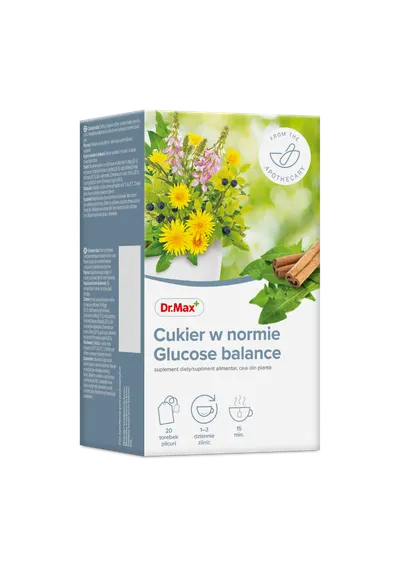 Dr. Max Ceai Glucose balance, 20 plicuri