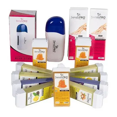 Kit Epilare Ceara, SensoPro, Incalzitor, 11 Rezerve Ceara, Benzi Epilare
