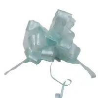 Fundă nuntă cu autoformare tulle 20cm light turcoaz