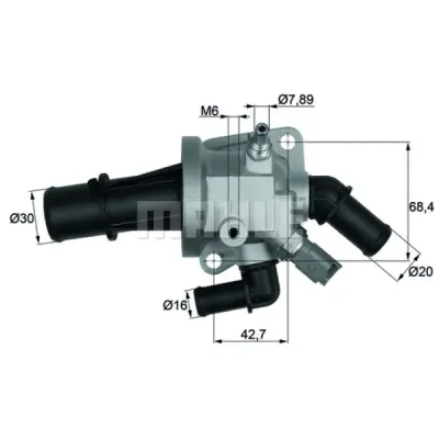 Termostat, lichid racire MAHLE TI 164 88