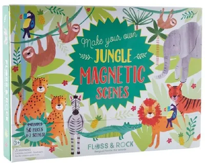 Scene magnetice pentru copii Floss and Rock - Jungla