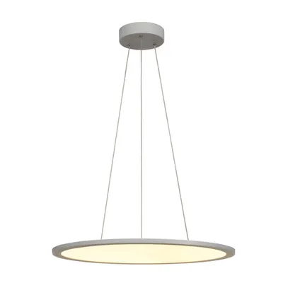 Lampa suspendata, lustra PANOU 60 pandantiv, versiunea pandantiv gri, gri-argintiu, 360 LED-uri, 40W, contra orbirii 1-10V, 3000K