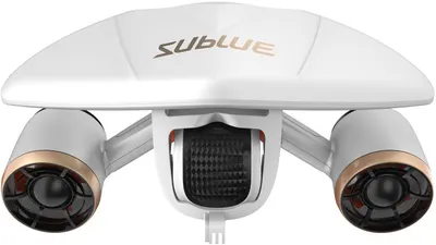 Scuter subacvatic Sublue - WhiteShark Mix Pro, 122 wh, alb