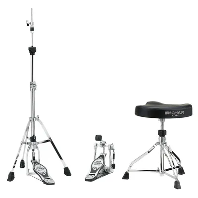 Set hardware Tama - Iron Cobra 200 HED3G, 3 piese, argintiu/negru