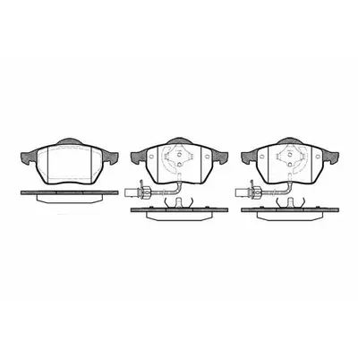 Set placute frana, frana disc ROADHOUSE 2390.22