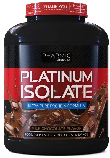 Platinum Isolate, ciocolată, 1800 g, Pharmic Research