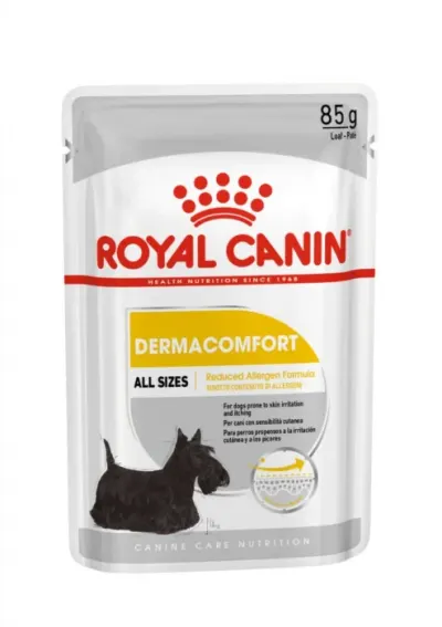 Hrana umeda pentru caini Royal Canin Dermaconfort Loaf 85 gr