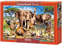 Puzzle Castorland din 1500 de piese - Animalele in Savana