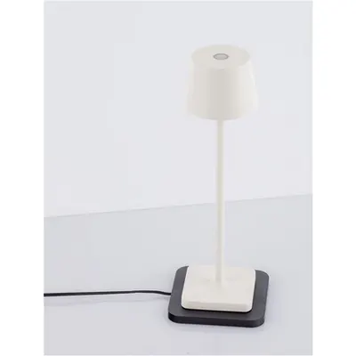 Lampa podea DECK Nisipiu Alb Aluminiu turnat Aluminiu & Polycarbonate Frost LED 1.50W 3.700V 121Lm 3000K IP54