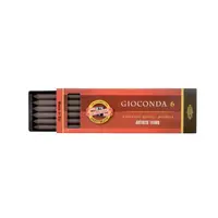 Creta uscata patrata, 6buc/set, sepia maro inchis, Gioconda Koh-I-Noor