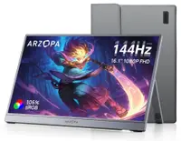 Monitor portabil Arzopa - Z1FC, 16,1'', FHD, IPS, 144Hz, gri