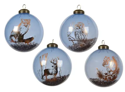 Glob decorativ - Animal Decal Steel Blue - mai multe modele