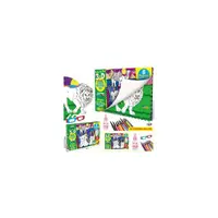 Carte de colorat lavabilă cu ochelari 3D