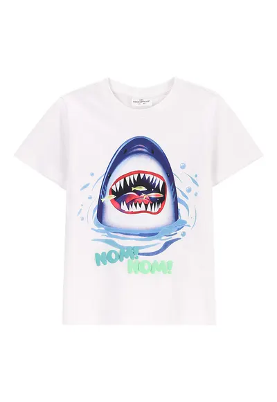 Tricou baieti WC5143201IBK - Bumbac - Alb - Alb