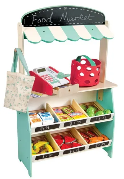Set de joc Hape International - Stand cu produse agricole