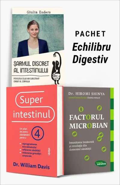 Pachet Echilibru Digestiv. Șarmul discret al intestinului/Superintestinul/Factorul microbian