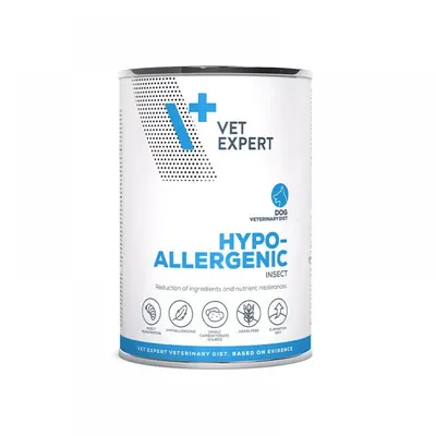 Dieta umeda pentru caini Vet Expert Hypoallergenic, insecte, Pachet 5 X 375 g