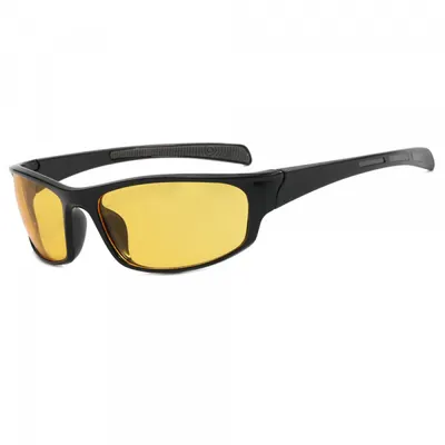 Ochelari De Ciclism Unisex Techsuit 9937, Negri Galbeni
