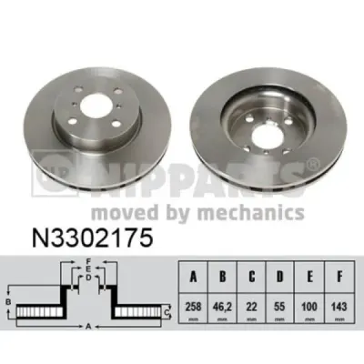 Disc frana NIPPARTS N3302175