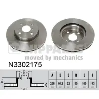 Disc frana NIPPARTS N3302175