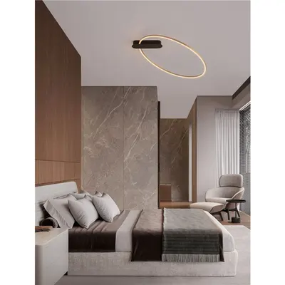 Plafoniera KIKLOS Triac Dimabil Alama aurie Otel, Aluminiu & Silicone LED 30 Wat 220-240Volt 1301Lm 3000K IP20