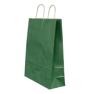 Pungi Natur Colorate Verde Inchis, 16 x 9 x 21 cm, 100 Bucati