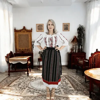 Set traditional format din catrinta , brau si ie - Hera 2