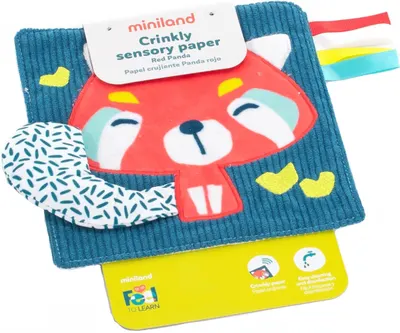 Carte moale Miniland Eco - Red Panda