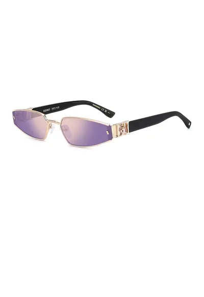 Ochelari de soare cat-eye - Auriu/Negru