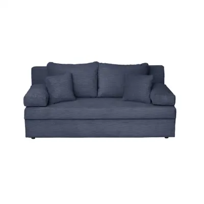 Canapea extensibila ANA LUX, 3 locuri, cu lada depozitare, albastru, 185x82x80 cm