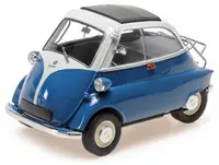 Model de colecție MINICHAMPS Contemporary: Automobile - BMW Isetta, 1955, Blue/White