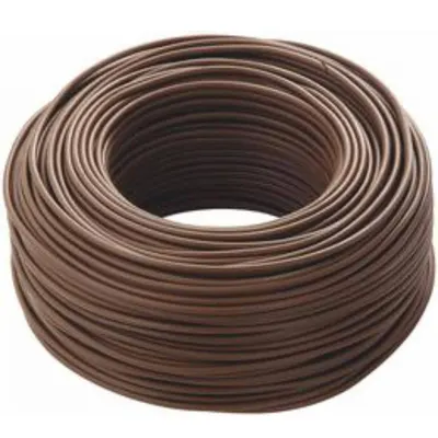 Rola 100m conductor masiv din cupru FY 1.5 (H07V-U) maro