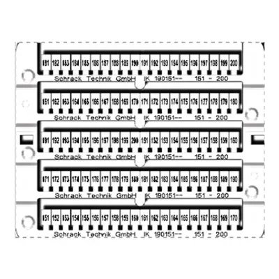 Etichete pentru cleme şir 151-200 (2x)