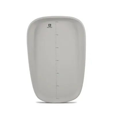 Saltea de infasat din spuma poliuretanica moale Lulu Grey, suprafata gradata, antialunecare, impermeabila, 43 x 10 x 68 cm