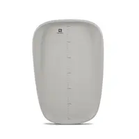 Saltea de infasat din spuma poliuretanica moale Lulu Grey, suprafata gradata, antialunecare, impermeabila, 43 x 10 x 68 cm