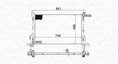 Radiator racire motor potrivit FIAT TALENTO; NISSAN NV300; OPEL VIVARO B; RENAULT TRAFIC III 1.6D 2.0D 05.14
