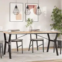 vidaXL Picioare masă de sufragerie Y-Frame 160x80x73 cm Oţel