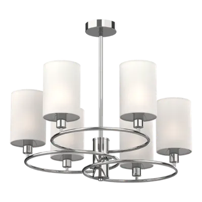Candelabru Lukas 6xe14 Alb/crom